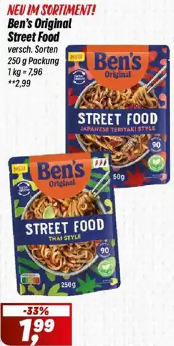 Simmel Ben's Original Street Food Angebot