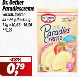 Simmel Dr. Oetker Paradiescreme Angebot