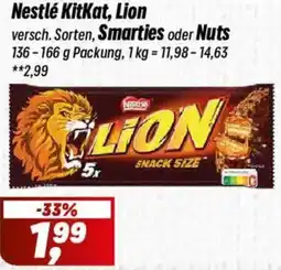 Simmel Nestlé KitKat, Lion, Smarties oder Nuts Angebot