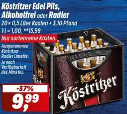 Simmel Köstritzer Edel Pils, Alkoholfrei oder Radler Angebot