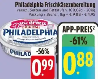 Philadelphia Frischkäsezubereitung