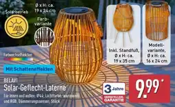Aldi Nord BELAVI Solar-Geflecht-Laterne Angebot