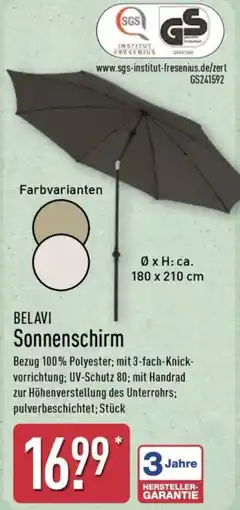 Aldi Nord BELAVI Sonnenschirm Angebot