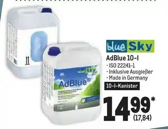 METRO Blue Sky Adblue 10-l Angebot