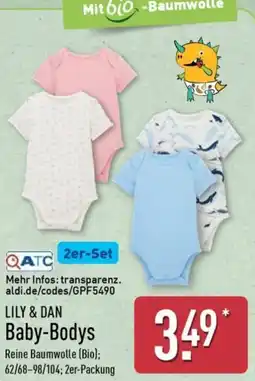 Aldi Nord LILY & DAN Baby-Bodys Angebot