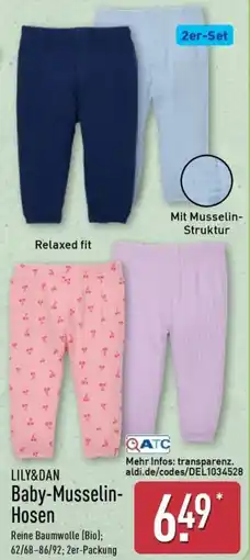 Aldi Nord LILY&DAN Baby-Musselin Hosen Angebot