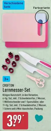 Aldi Nord CROFTON Lernmesser-Set Angebot