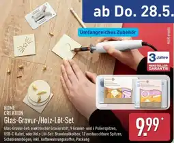Aldi Nord HOME CREATION Glas-Gravur-/Holz-Löt-Set Angebot
