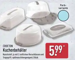 Aldi Nord CROFTON Kuchenbehälter Angebot