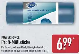 Aldi Nord POWER FORCE Profi-Müllsäcke Angebot