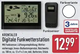 Aldi Nord KRONTALER Digitale Funkwetterstation Angebot