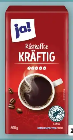 REWE Center ja! Kräftiger Röstkaffee Angebot