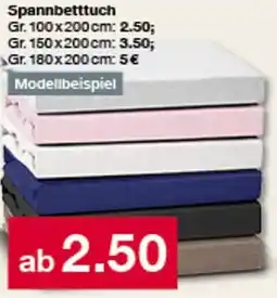 Woolworth Spannbetttuch Angebot