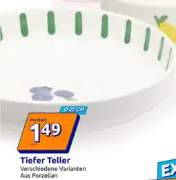 Action Tiefer Teller Angebot