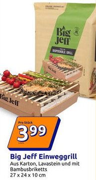 Action Big Jeff Einweggrill Angebot