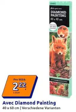 Action Avec Diamond Painting Angebot