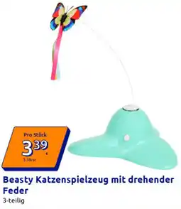 Action Beasty Katzenspielzeug mit drehender Feder Angebot