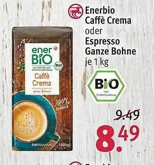 Rossmann Enerbio Caffè Crema Oder Espresso Ganze Bohne Angebot