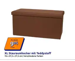 Action Xl stauraumhocker mit teddystoff Angebot
