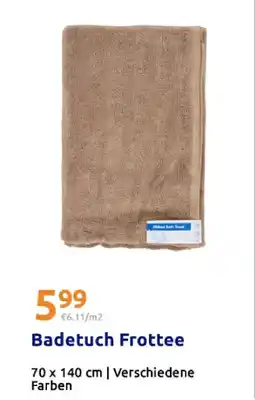 Action Badetuch frottee Angebot