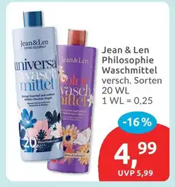 Budni Jean & len philosophie waschmittel Angebot