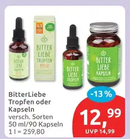 Budni Bitterliebe tropfen oder kapseln Angebot