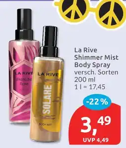 Budni La rive shimmer mist body spray Angebot