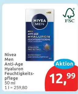 Budni Nivea men anti-age hyaluron feuchtigkeitspflege Angebot