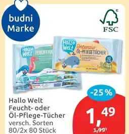 Budni Budni marke hallo welt feucht-tücher Angebot