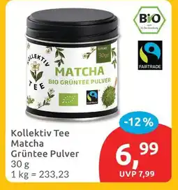 Budni Kollektiv tee matcha grüntee pulver Angebot