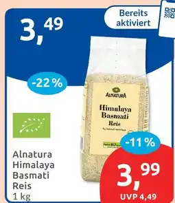 Budni Alnatura himalaya basmati reis Angebot