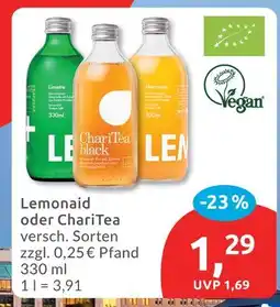 Budni Lemonaid limette oder charitea Angebot