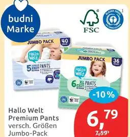 Budni Hallo welt premium pants Angebot