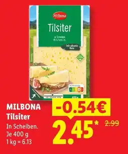 Lidl Milbona tilsiter Angebot