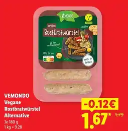 Lidl Vemondo vegane rostbratwürstel alternative Angebot