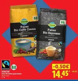 Lidl Fairglobe fairer bio caffè crema Angebot
