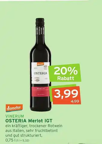 Naturgut Osteria Merlot Igt Angebot