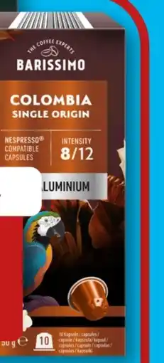Aldi Süd Barissimo Kaffeekapseln Single Origin Angebot