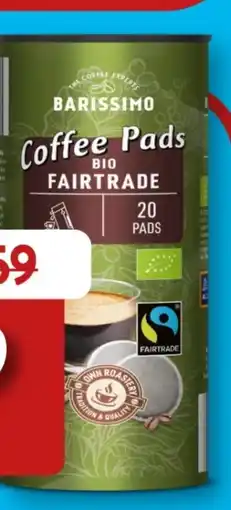 Aldi Süd Barissimo Bio Fairtrade Kaffeepads Angebot