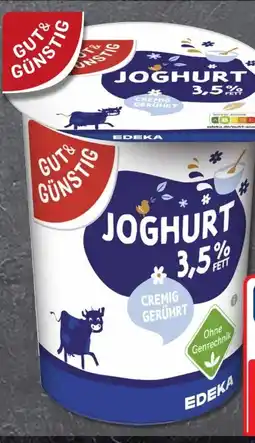 Edeka Gut & Günstig Naturjoghurt Angebot
