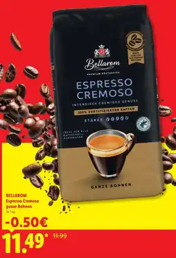 Lidl BELLAROM Espresso Cremoso ganze Bohnen Angebot