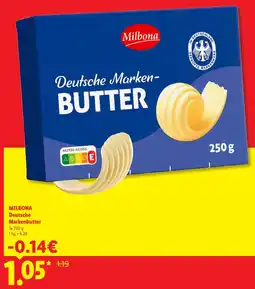 Lidl MILBONA Deutsche Markenbutter Angebot
