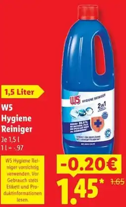 Lidl W5 Hygiene Reiniger Angebot