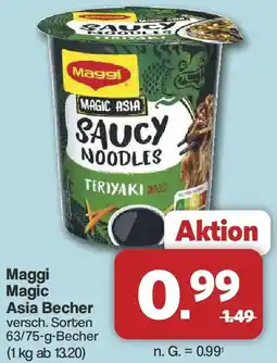 Famila Nord West Maggi Magic Asia Becher Angebot