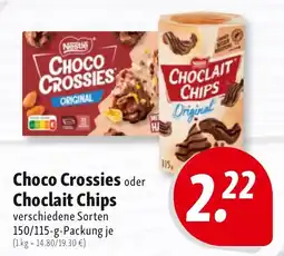 Nah & Frisch Choco Crossies oder Choclait Chips Angebot