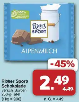 Famila Nord West Ritter Sport Schokolade Angebot