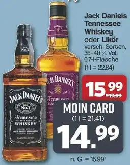 Famila Nord West Jack Daniels Tennessee Whiskey oder Likör Angebot