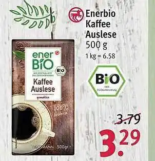 Rossmann Enerbio Kaffee Auslese Angebot