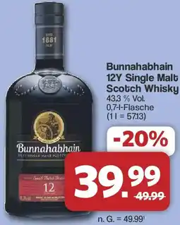 Famila Nord West Bunnahabhain 12Y Single Malt Scotch Whisky Angebot