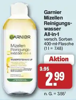 Famila Nord West Garnier Mizellen Reinigungswasser All-in-1 Angebot